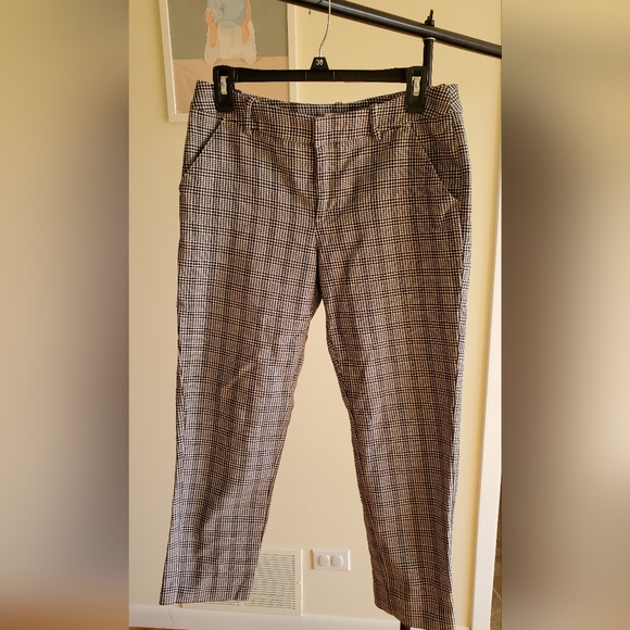 Merona comfy ankle plaid pants for women size 6 - Picture 1 of 7